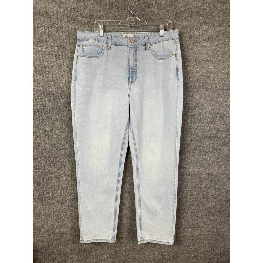 Seven for All Man Kind Jeans Women's Size 14 Straight Whitewash